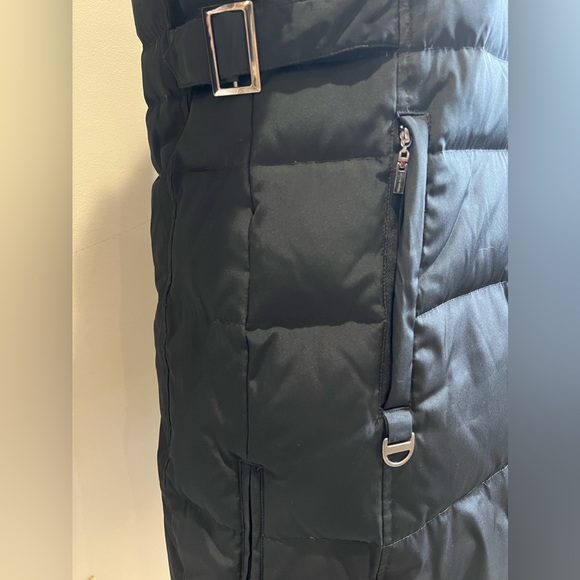 Down & Feather Heavy weight Winter Jacket, Rabbit Fur Trim. Fleece interior XS - Picture 6 of 9